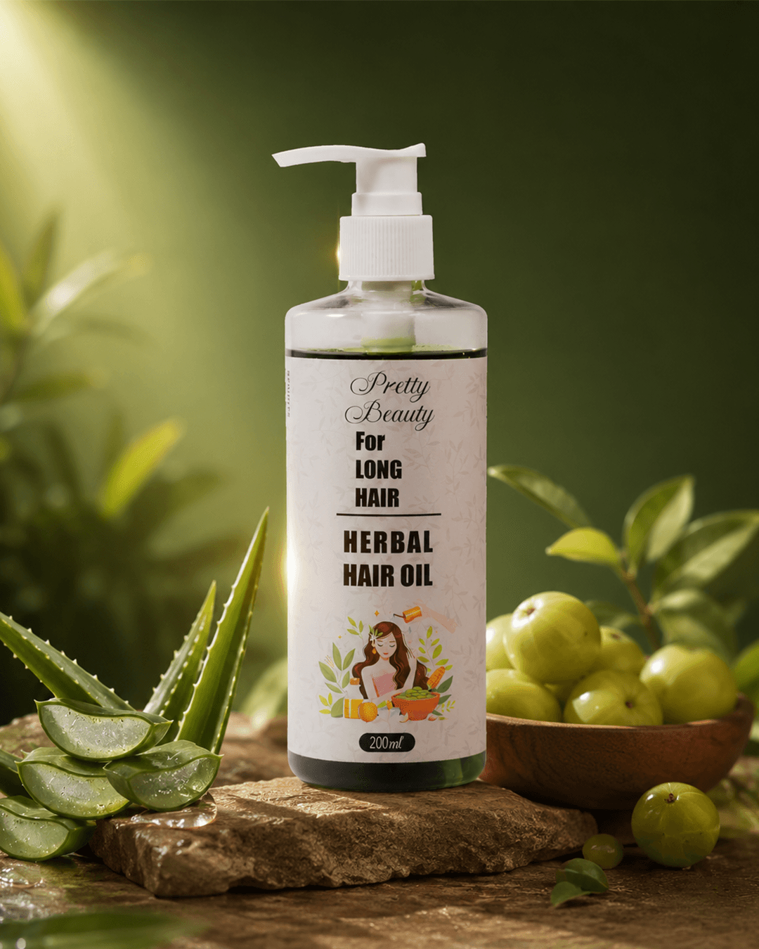 Pretty Beauty Ayurvedic Herbal Hair Oil